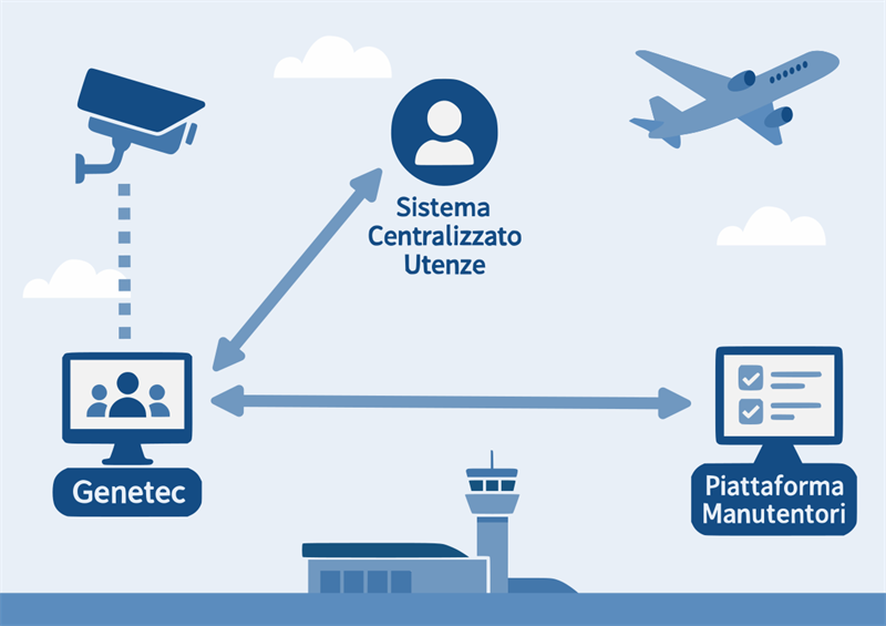 Integrazione Genetec per aeroporto Integrazione Genetec per aeroporto